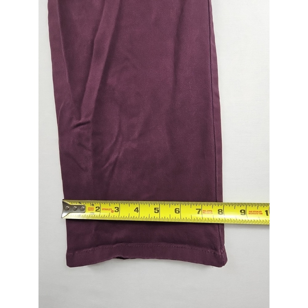 Gloria Vanderbilt Amanda 2.0 Slim Leg Women's‎ size 18 Red Burgundy Denim Jeans - Picture 13 of 13